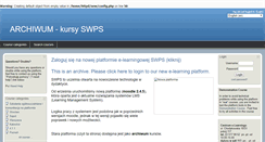 Desktop Screenshot of kursy.swps.edu.pl